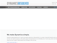 Tablet Screenshot of dynamicsresolved.com